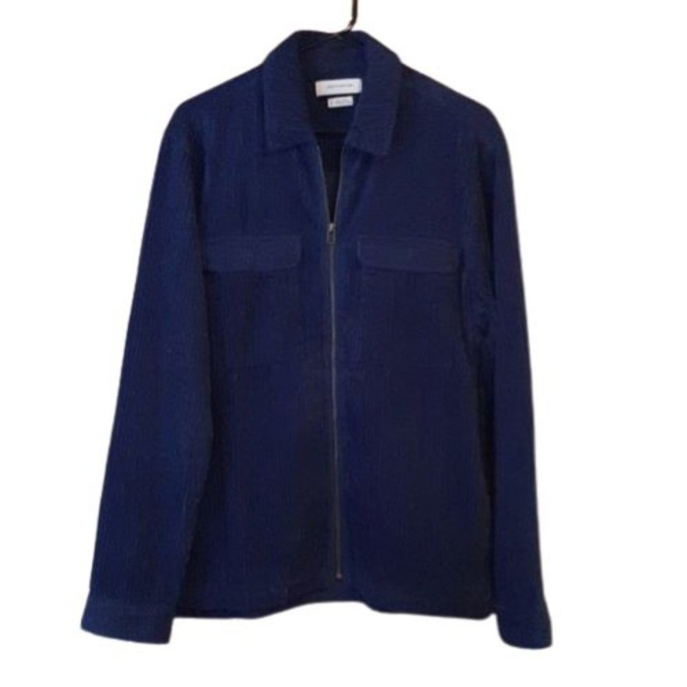 Urban Outfitters Macro Corduroy Jacket Size SP Cobalt Blue
